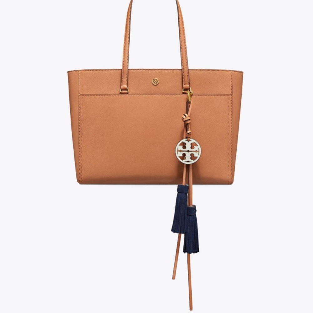 NWT Tory Burch Miller Tassel Key Fob Bag Charm